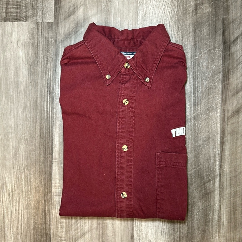 Texas A&M Aggies Cadre Athletic Short Sleeve Button Down Shirt - XL